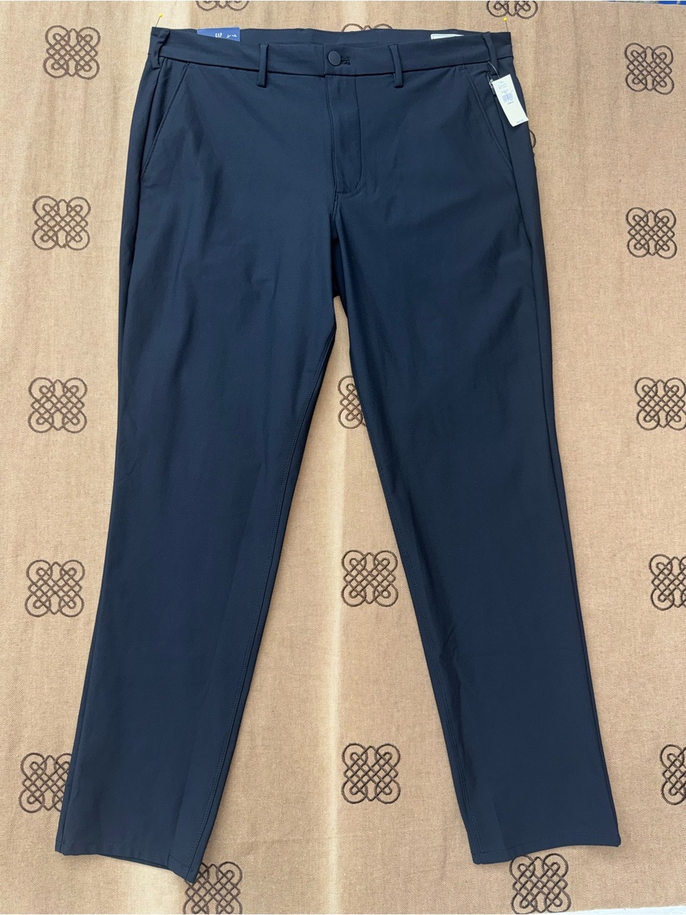 GAP NWT! Men'S 4 Way Stretch Wrinkle Resistant Slim Pants In Black Size 36